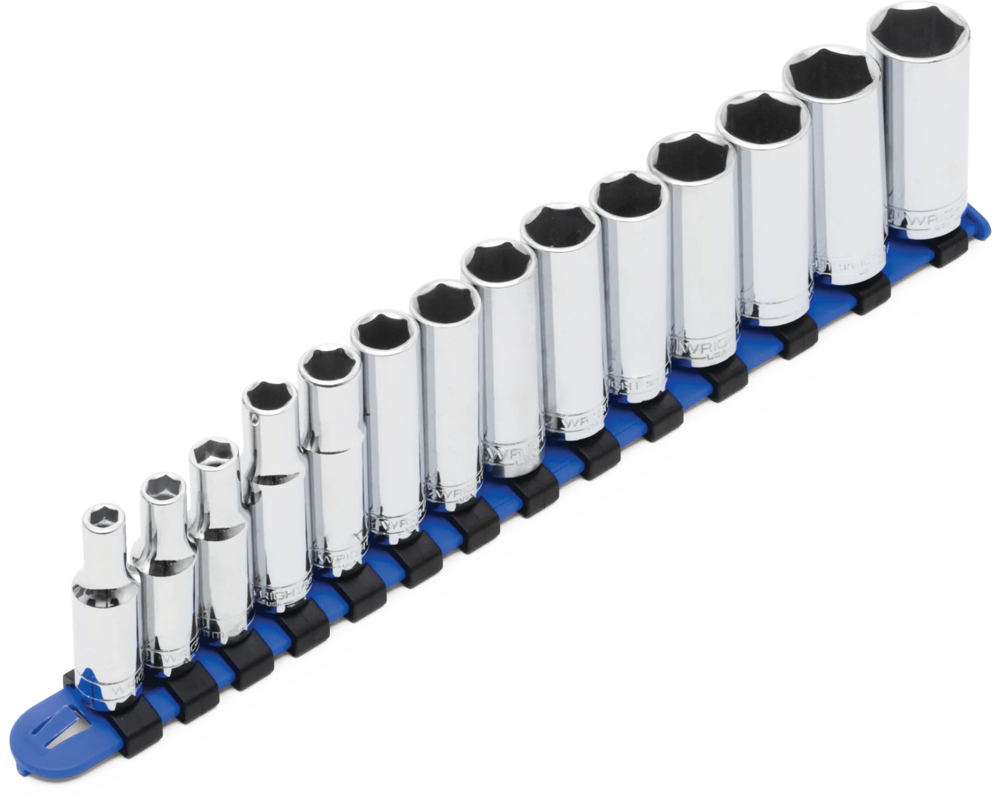 Wright Tool 14 Piece (M6 - M19) 3/8" Drive Metric Deep Socket Set