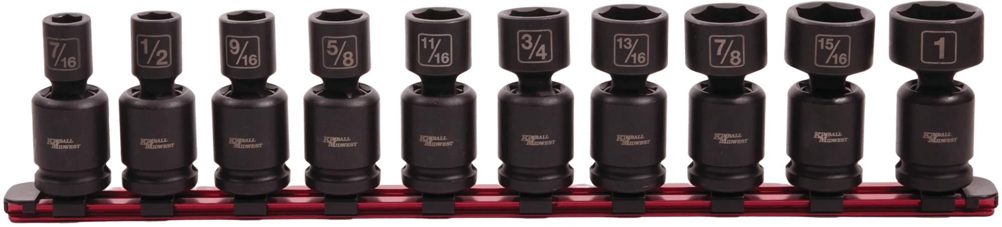 10 Piece SAE Pinless Wobble Socket Set