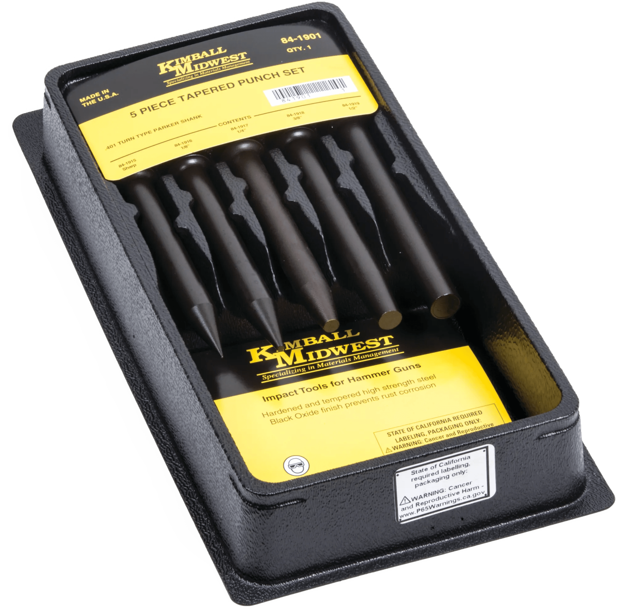 5 Piece Taper Punch Hammer Gun Tool Set