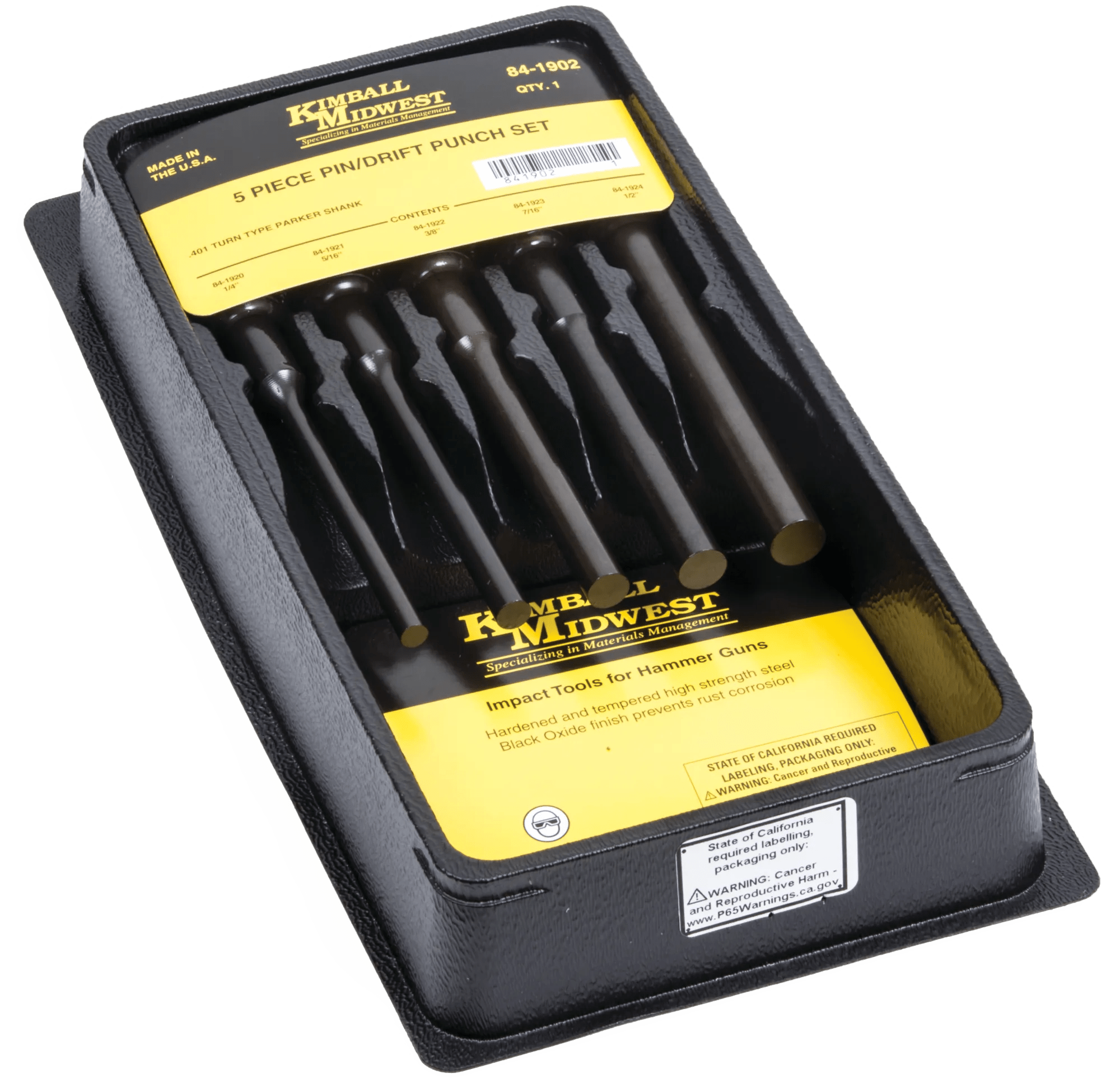 5 Piece Pin/Draft Hammer Gun Tool Set