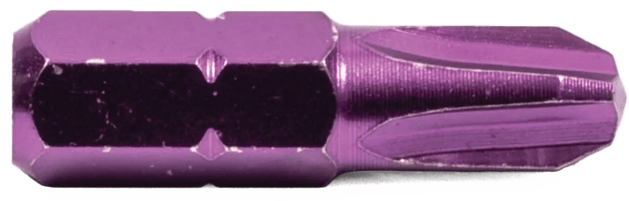#3 x 1" Purple Phillips Insert Bit - 2 Pack