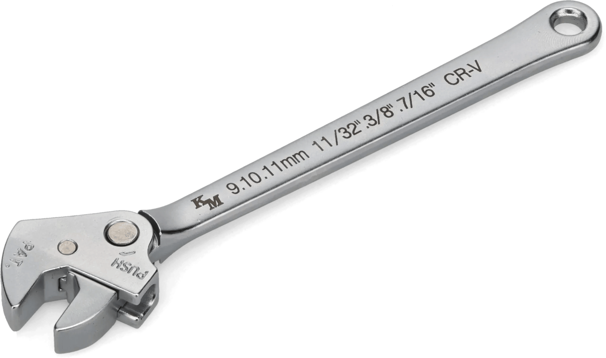 Self-Adjusting Ratcheting Open End Wrench (11/32" - 7/16", M9 - M11)