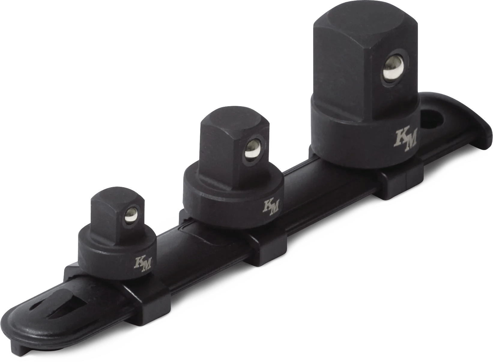 3 Piece Black Oxide Alloy Steel Low Profile Impact Adapters Set