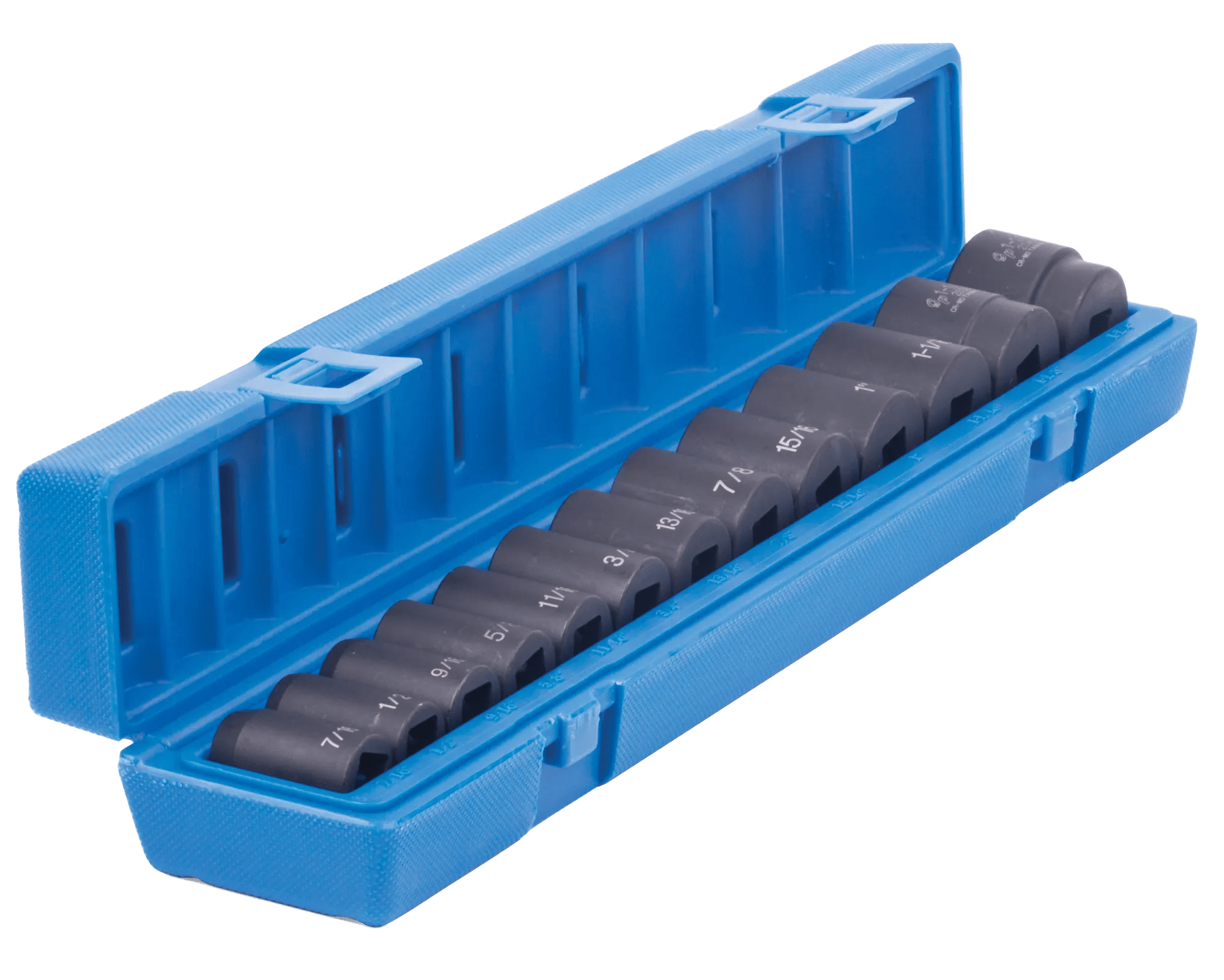 13 Piece (7mm - 19mm) 3/8" Standard 6 Point Drive Impact Socket Set