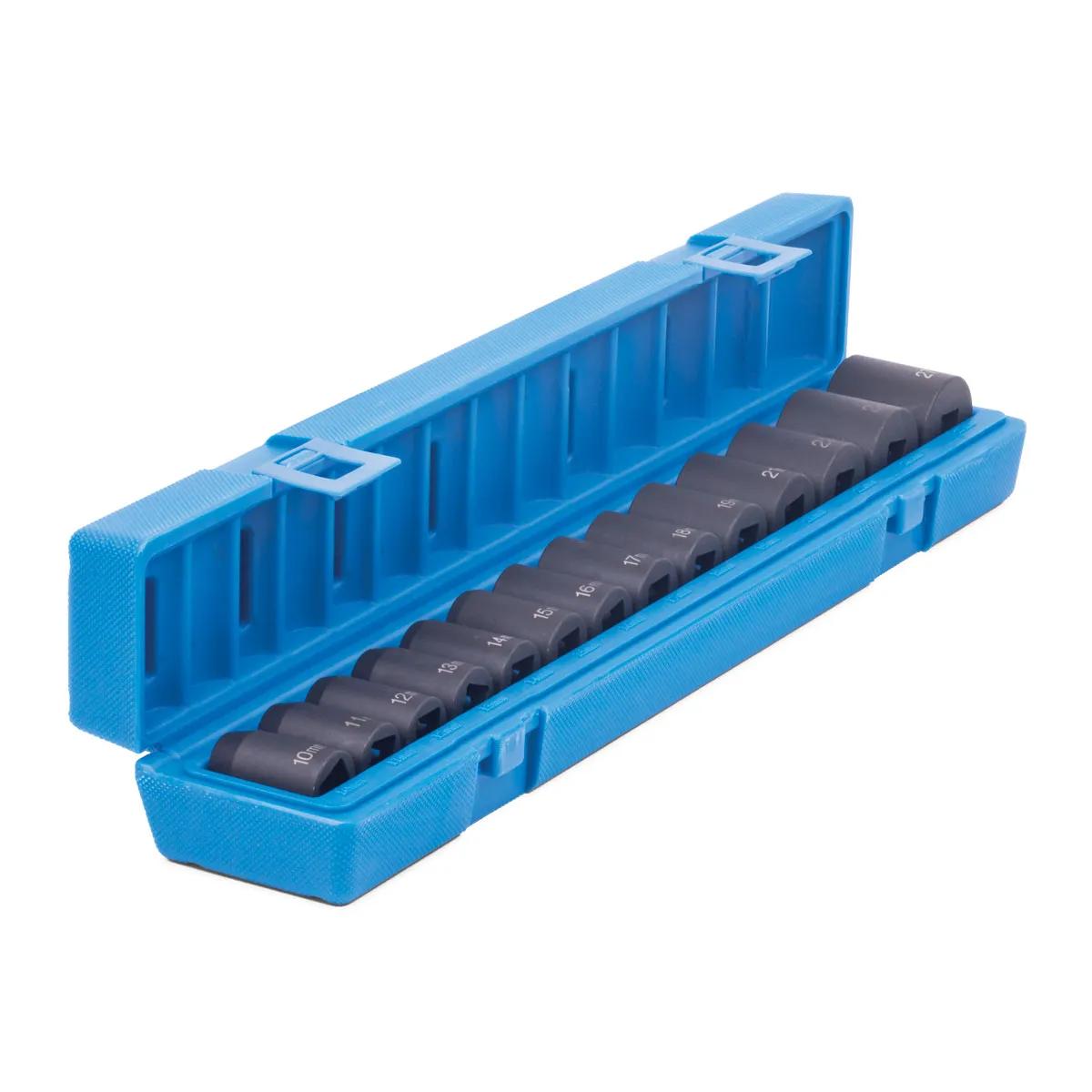 14 Piece (10mm - 27mm) 1/2" Standard 6 Point Drive Impact Socket Set