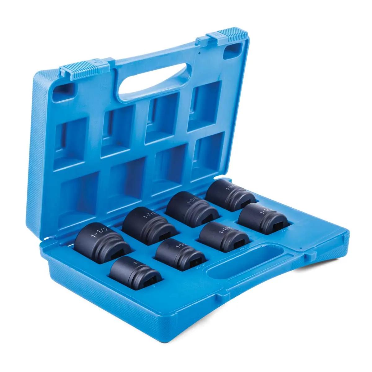 8 Piece (1" - 1-1/2") 3/4" Standard 6 Point Drive Impact Socket Set