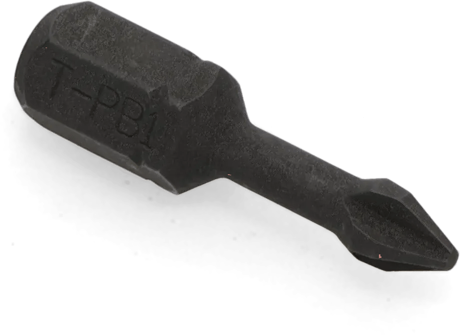 #1 x 1" Phillips Torsion Impact Insert Bit - 5 Pack