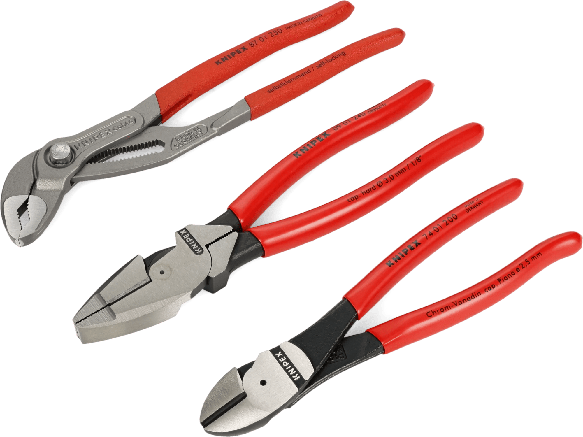 3 Piece Knipex® Pro Pliers Set