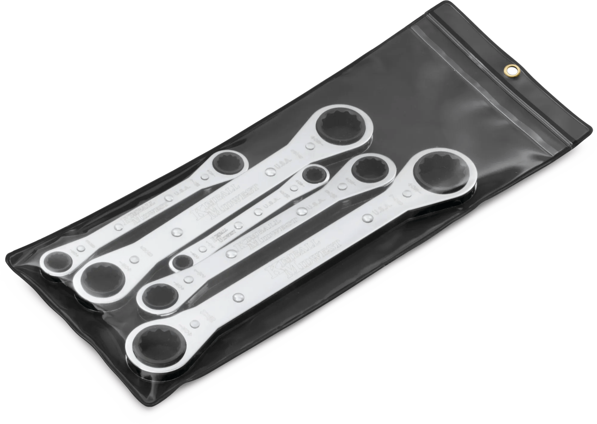 Fractional 5 Pc Multi-Drive Geared Box Wrench Set