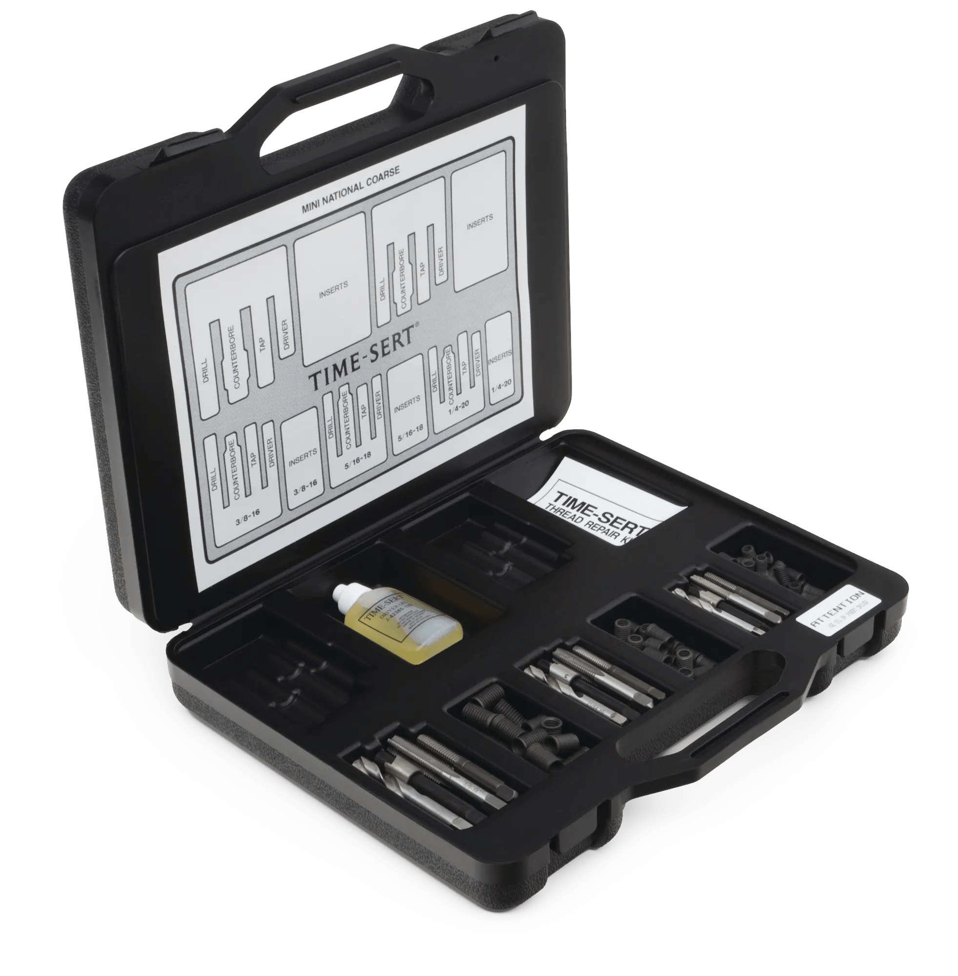 Time-Sert Thread Repair Insert Set (1/4"-28, 5/16"-24 & 3/8"-24)