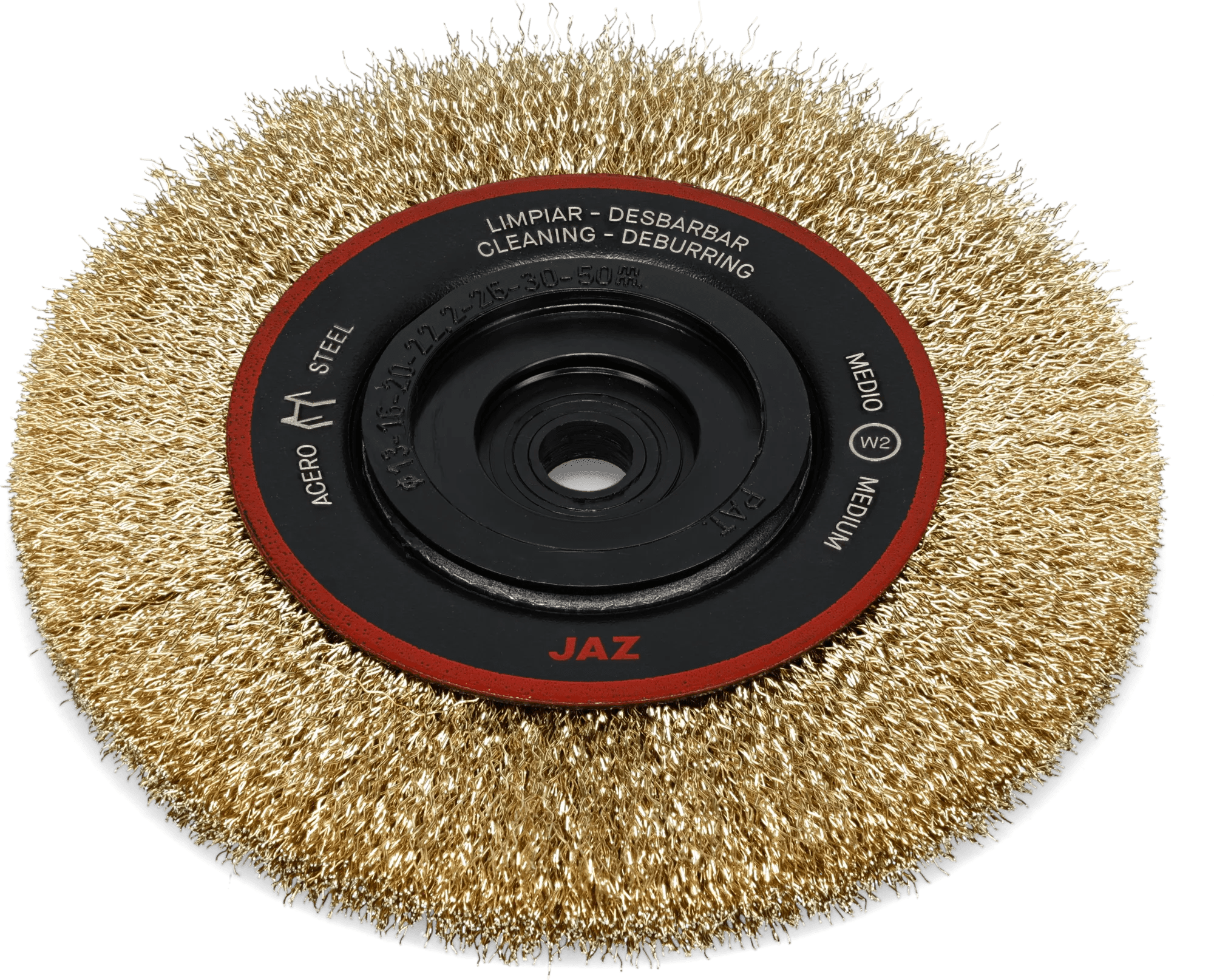 6" x 3/4" Narrow Face Alloy Steel Wire Brush Wheel