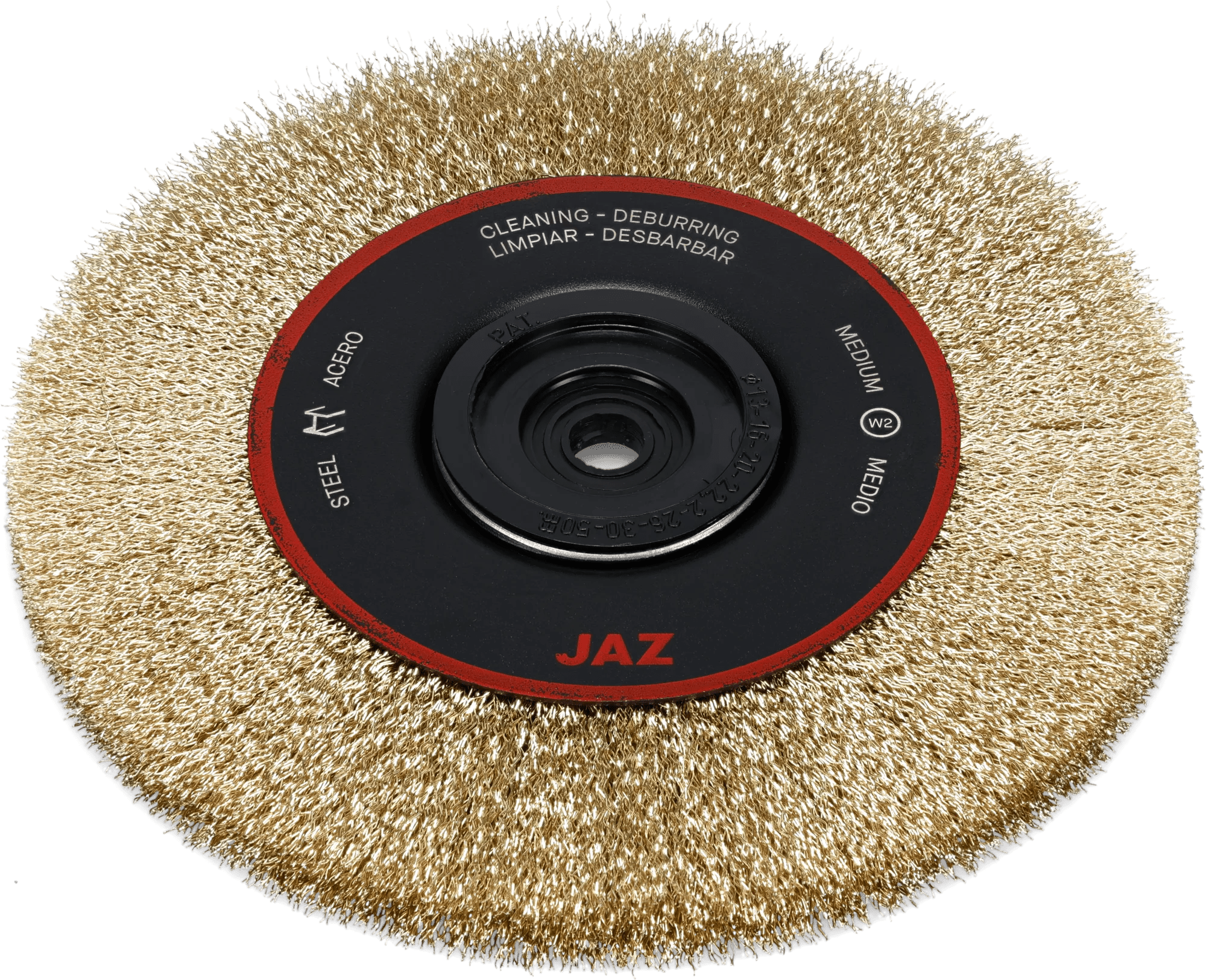 8" x 3/4" Narrow Face Alloy Steel Wire Brush Wheel