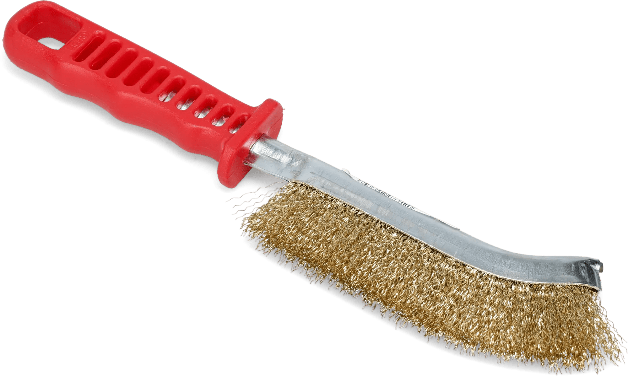 10" x 5/8" Universal Brass Coated Steel Wire Scratch Brush