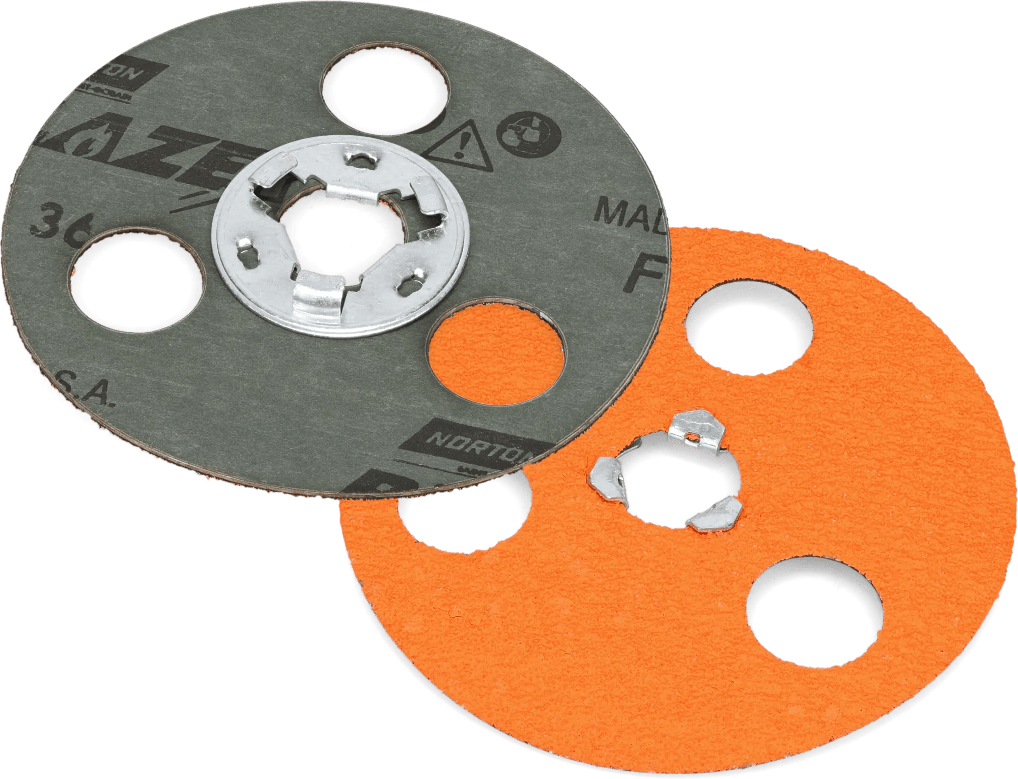 4-1/2" 50 Grit V.S.R. Orange "Blaze" Abrasive Disc