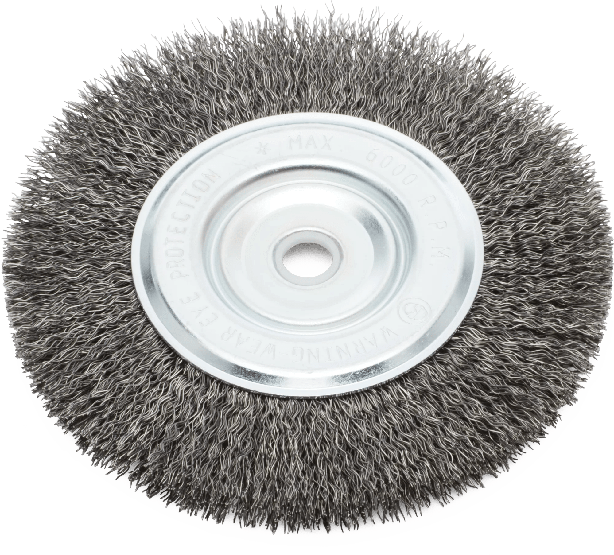 4" x 1/2" Narrow Face Stainless Steel Wire Brush Wheel