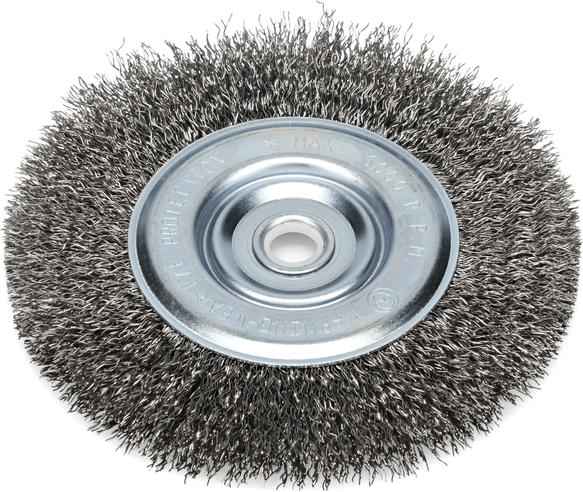 8" x 3/4"  Narrow Face Steel Wire Brush Wheel