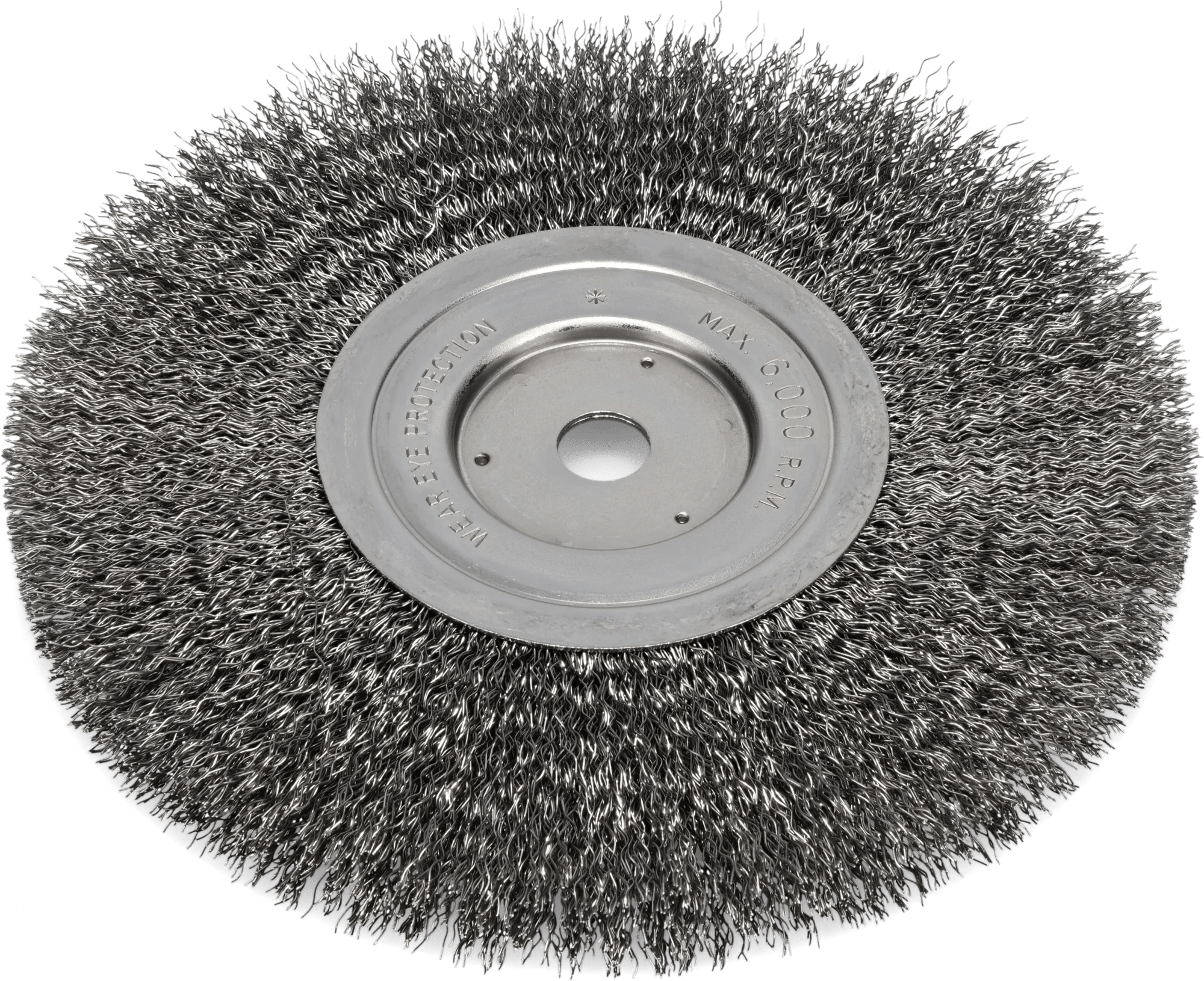 8" x 3/4" Narrow Face Steel Wire Brush Wheel