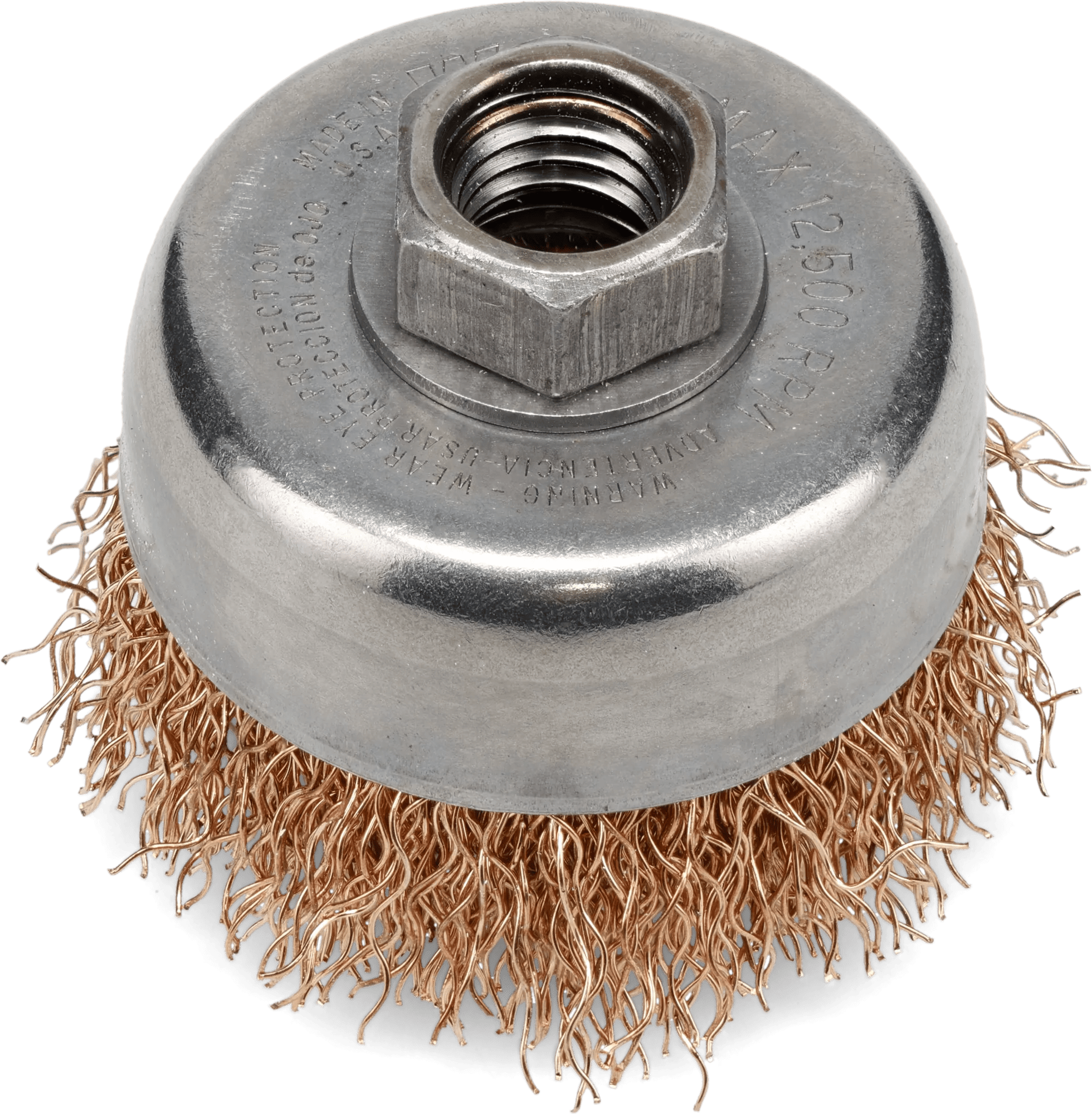 3" Bronze Crimped Wire Cup Brush