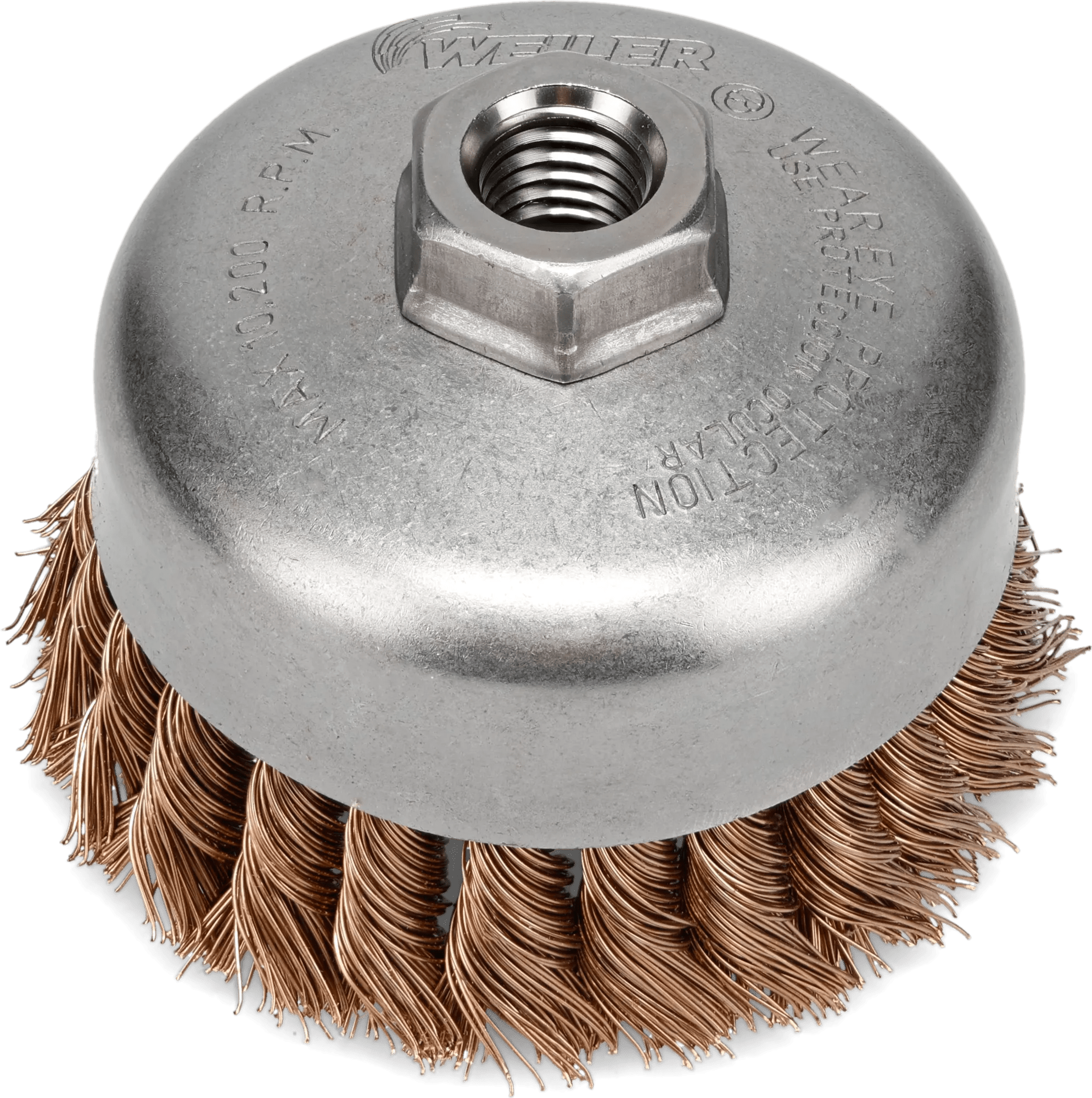 5" Brass Crimped Wire Cup Brush