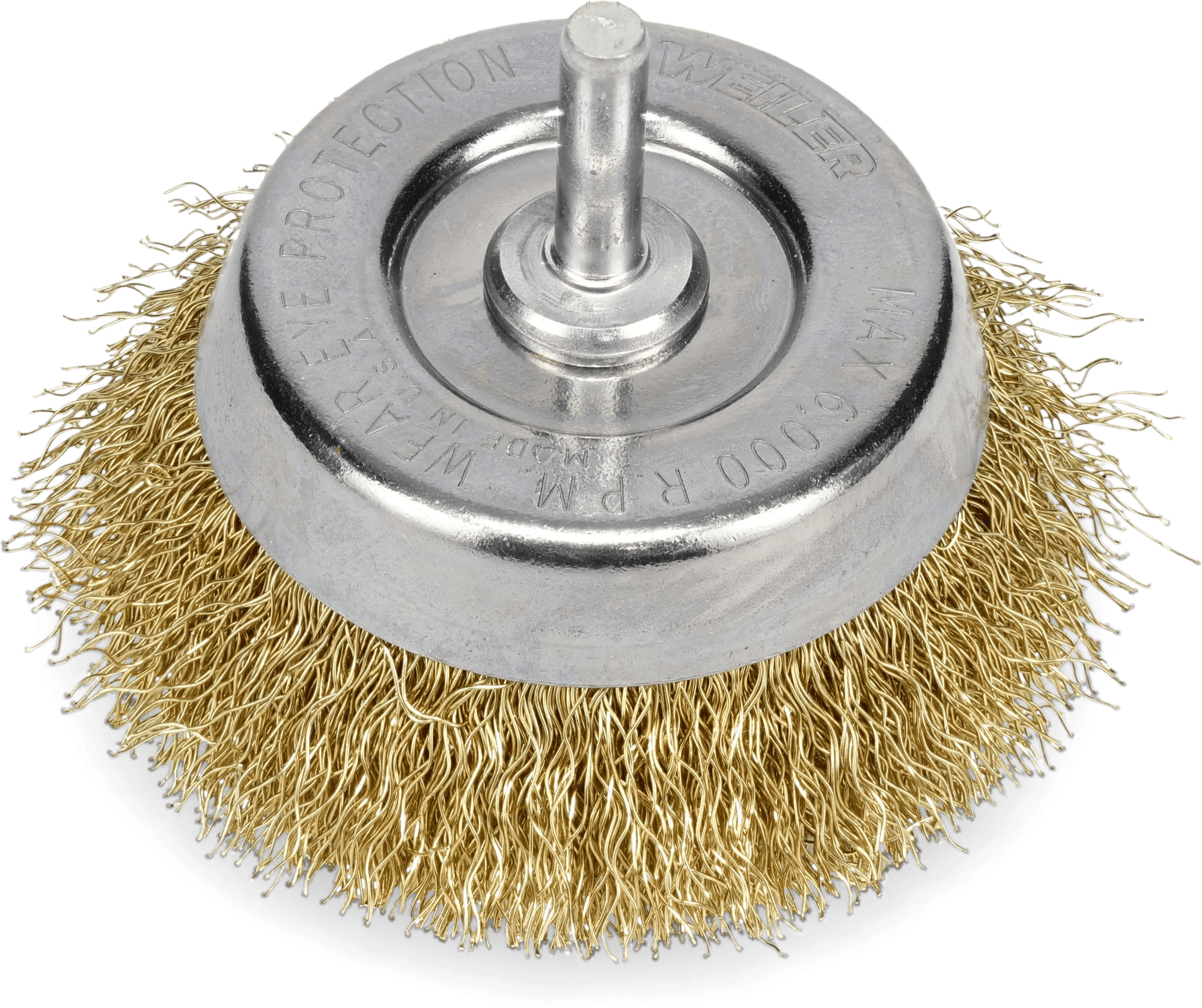 2-3/4" Brass Crimped Wire Cup Brush