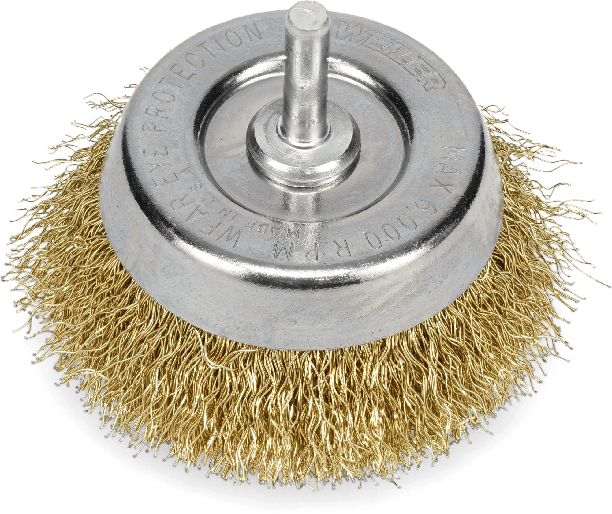 1-3/4" Brass Crimped Wire Cup Brush