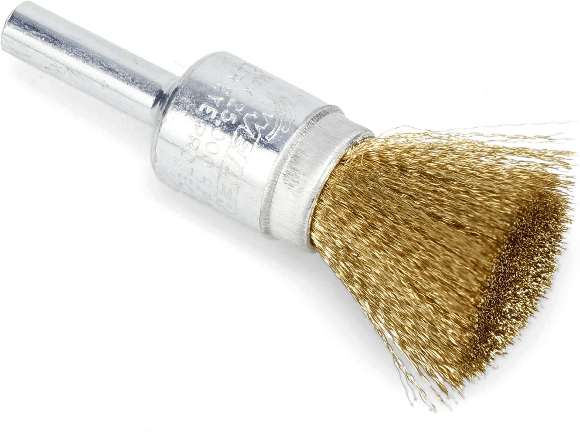 1/2" Brass Crimped Wire End Brush