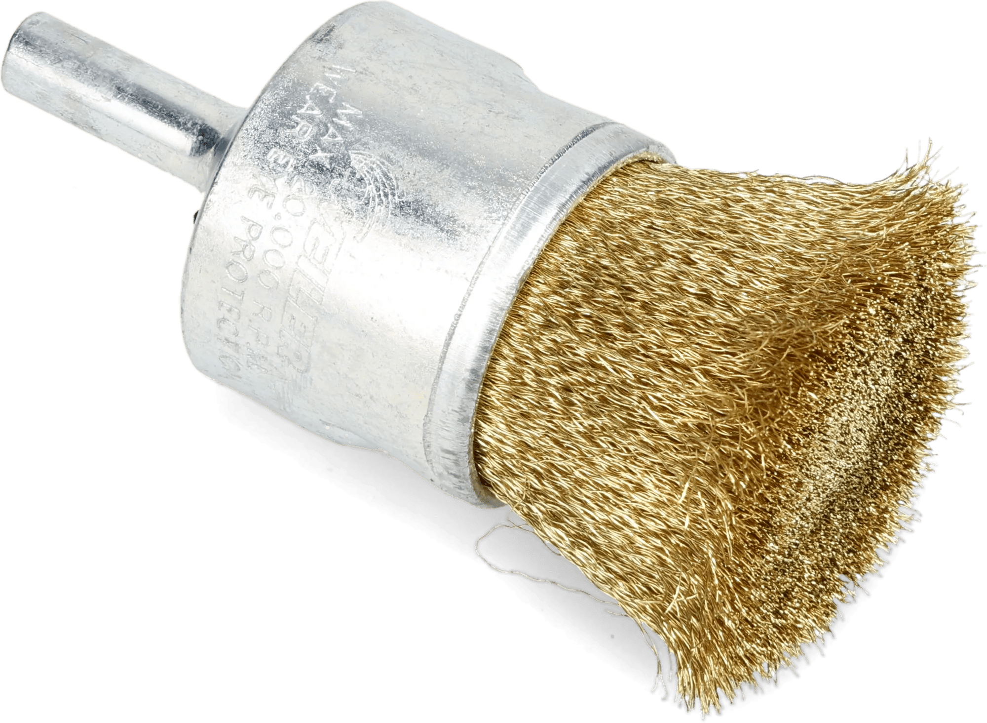 1" Brass Crimped Wire End Brush