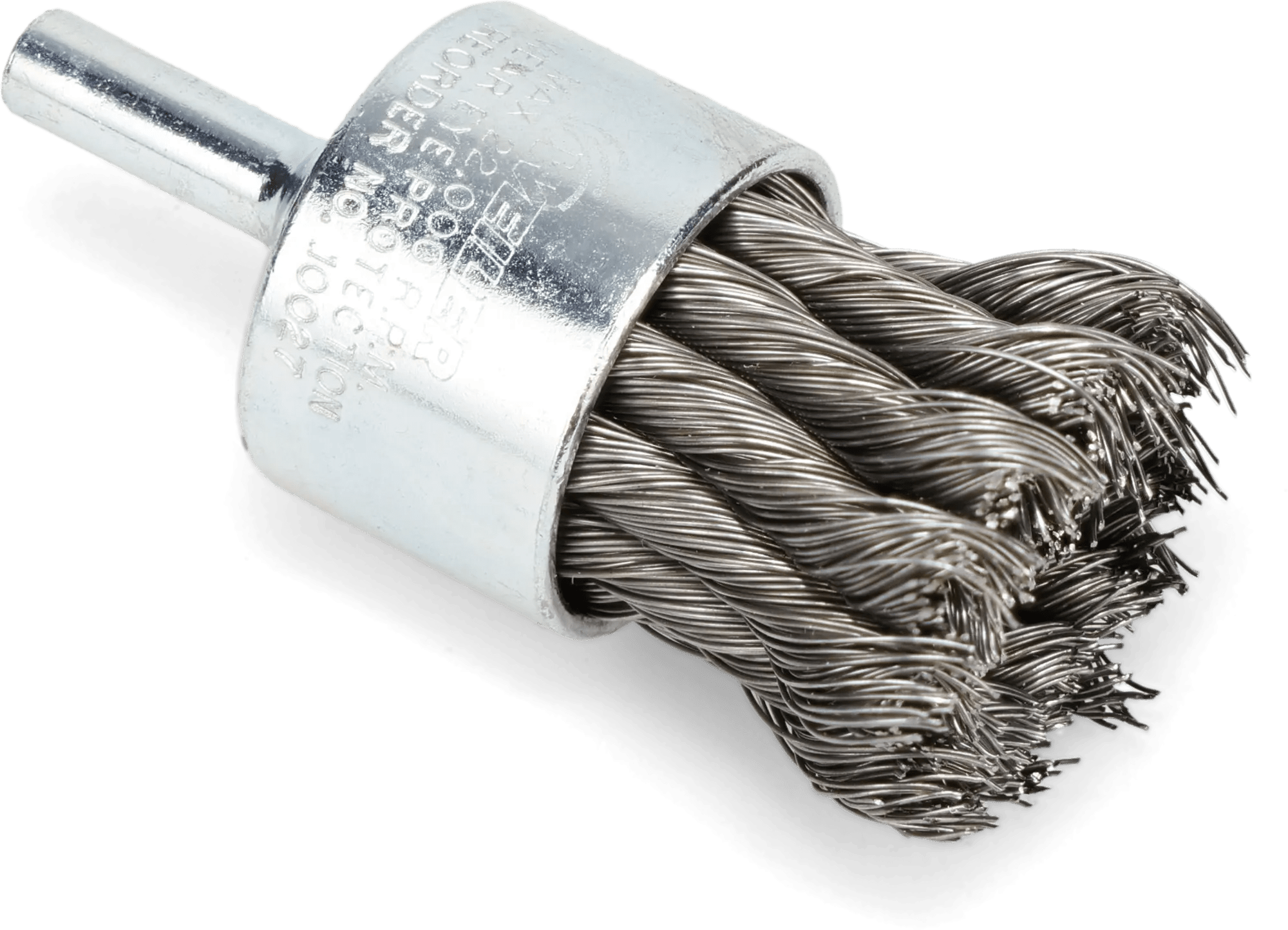 1-1/8" x 7/8" x .014 Twisted Knot Steel Wire End Brush