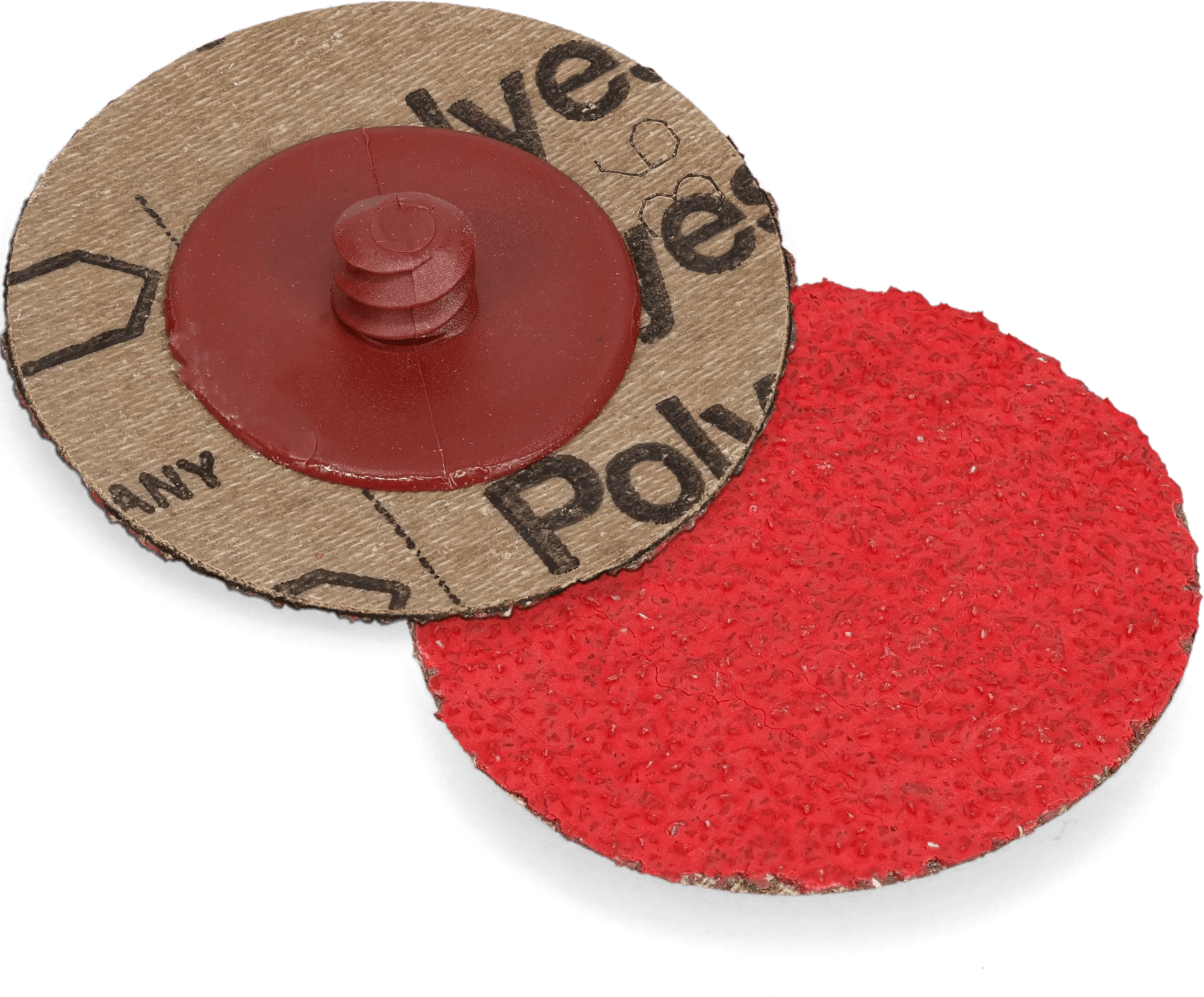 2" Type R 36 Grit Crimson-Fire™ Grinding Disc - 25 Pack