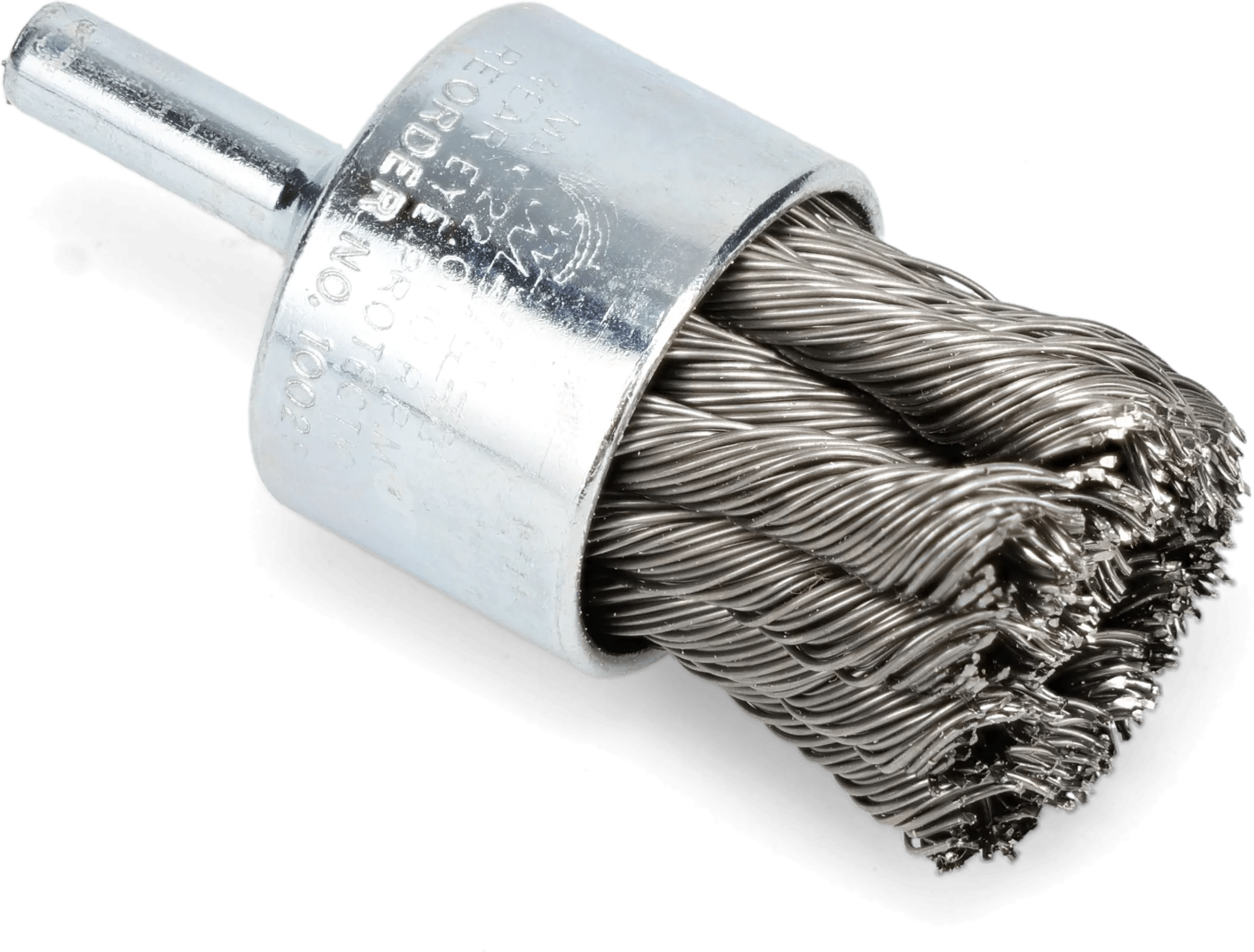 1-1/8" x 7/8" x .020 Twisted Knot Steel Wire End Brush