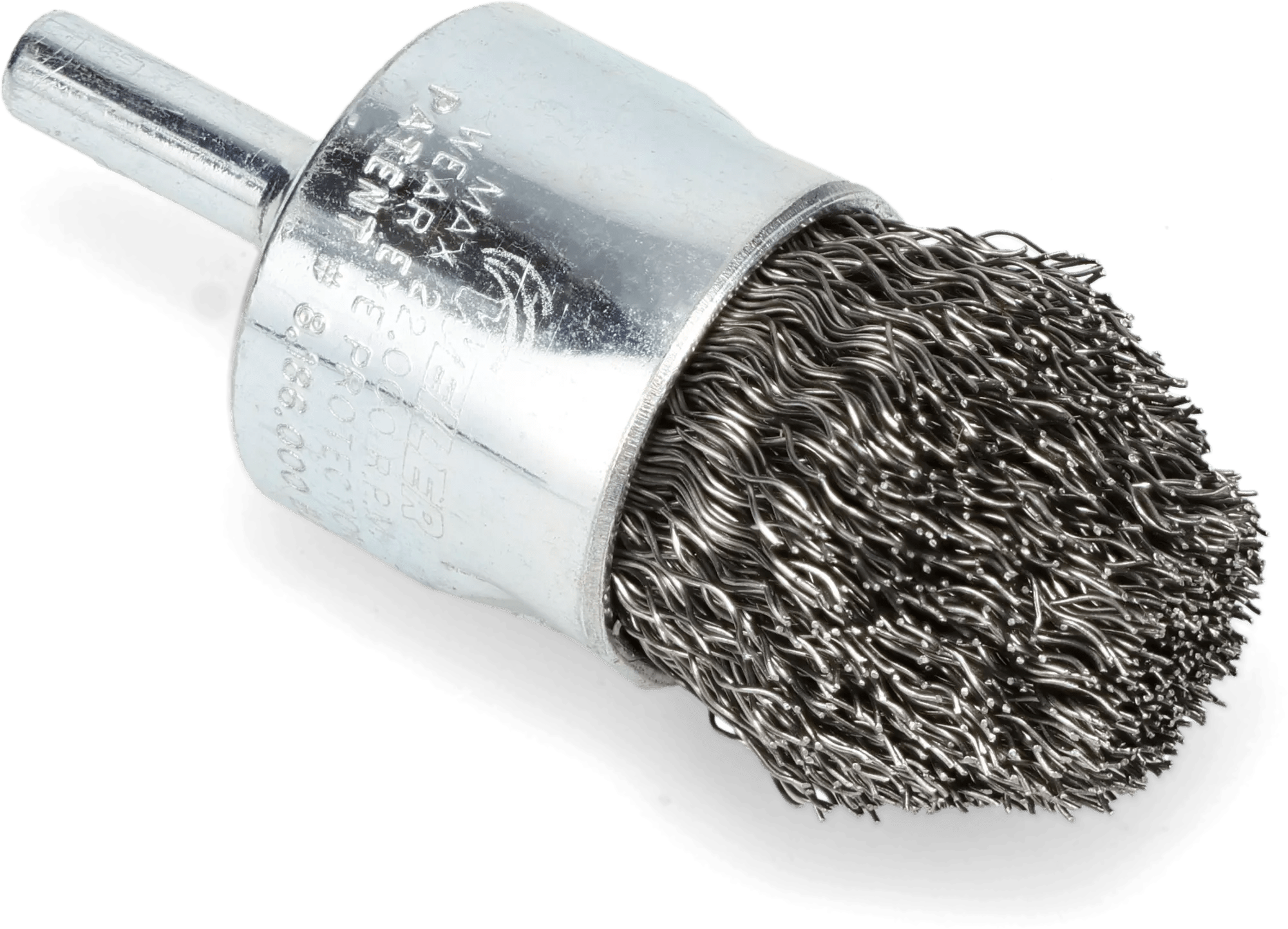 1" x .014 Flare End Crimped Steel Wire End Brush