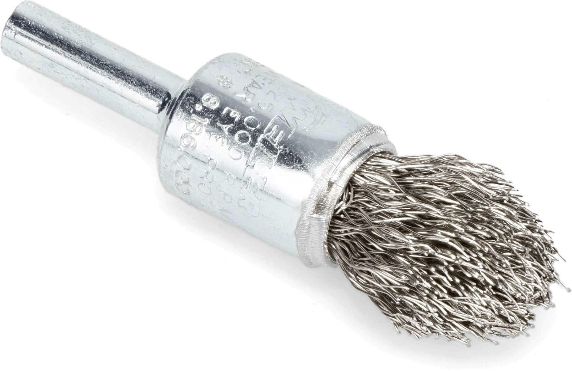 1/2" x .010 Flare End Crimped Stainless Steel Wire End Brush