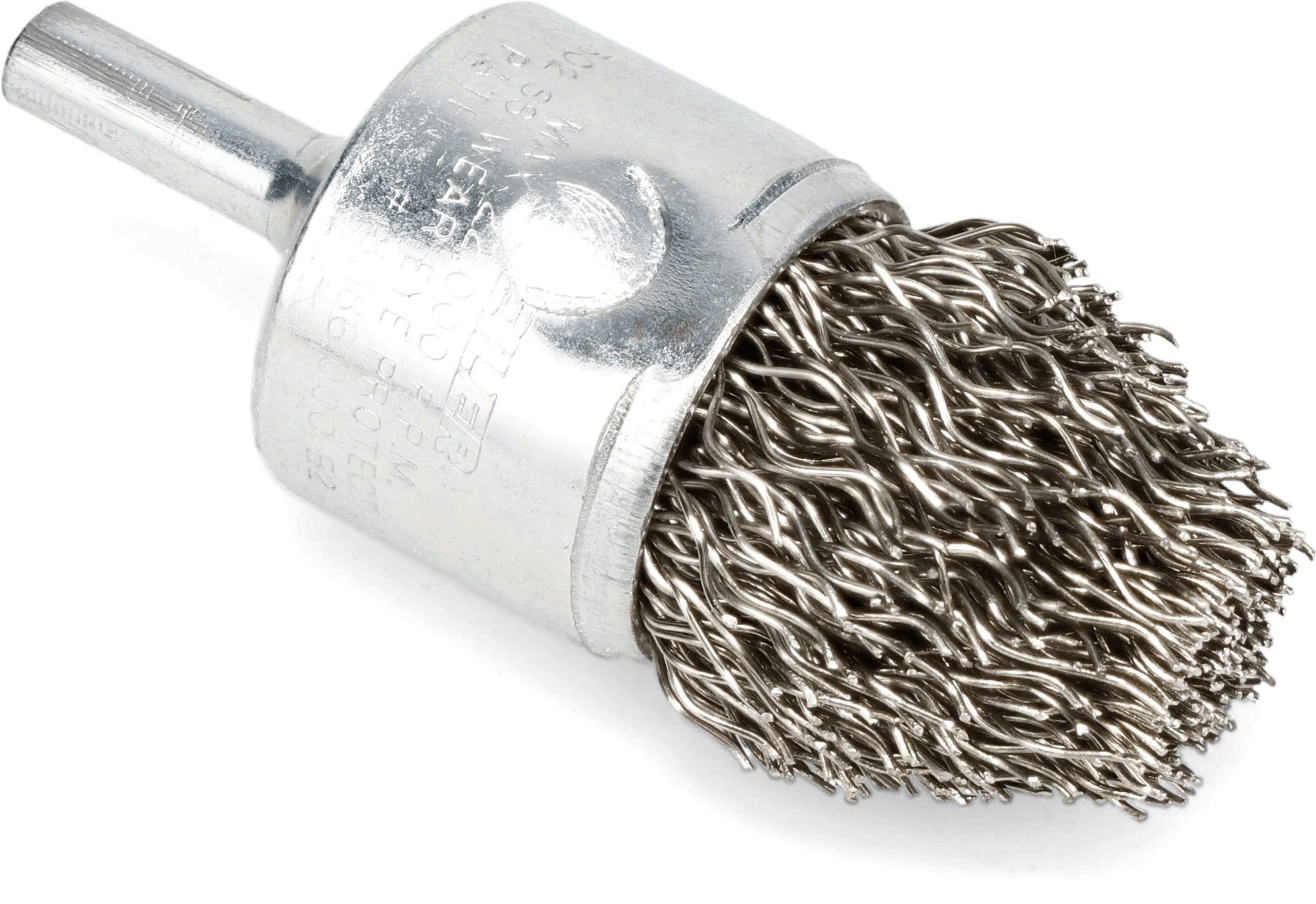 1" x .020 Flare End Crimped Wire Stainless Steel End Brush
