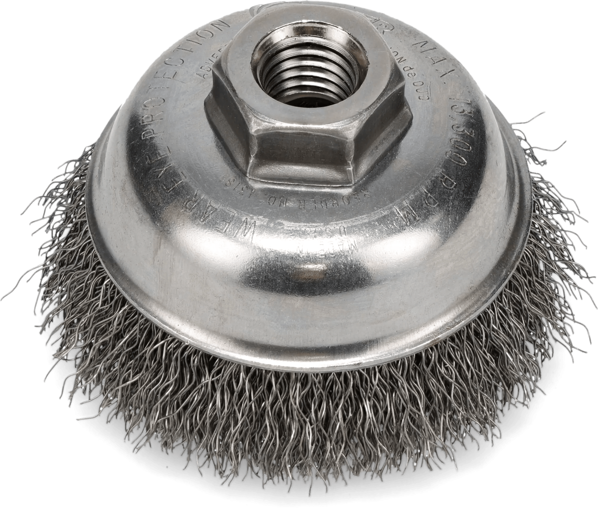 3-1/2" Crimped Steel Wire Cup Brush