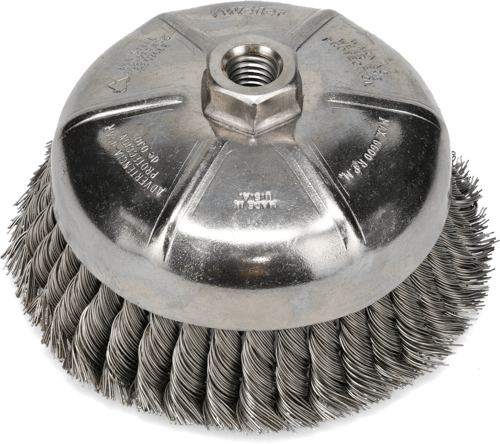 Single Row Twisted Knot Wire Cup Brushes