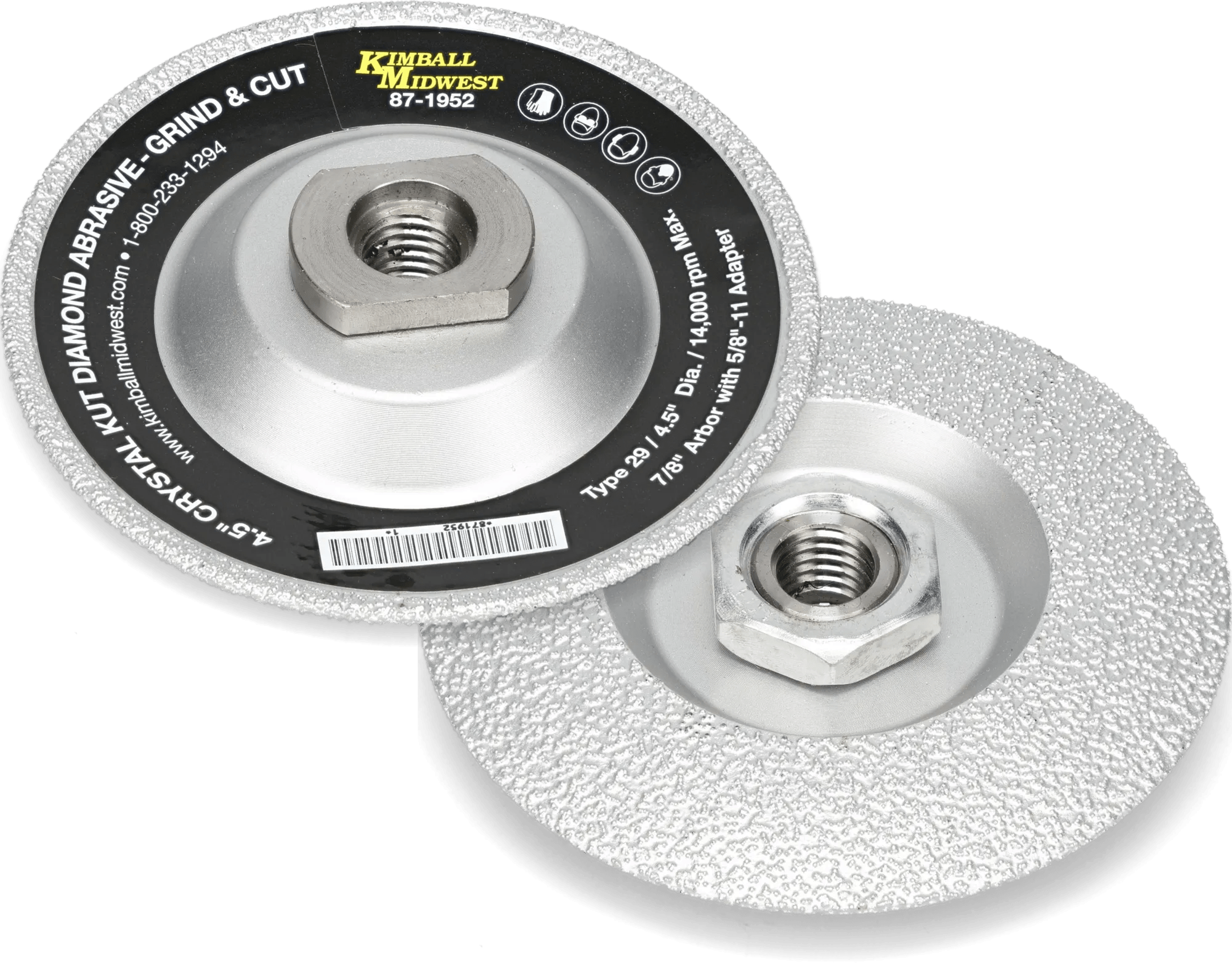 4-1/2" Crystal Kut™ Diamond Abrasive Wheel