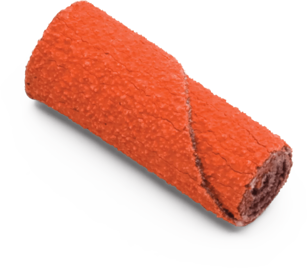 1/2" x 1-1/2" 80 Grit Straight Orange Blaze Cartridge Ceramic Grain Roll
