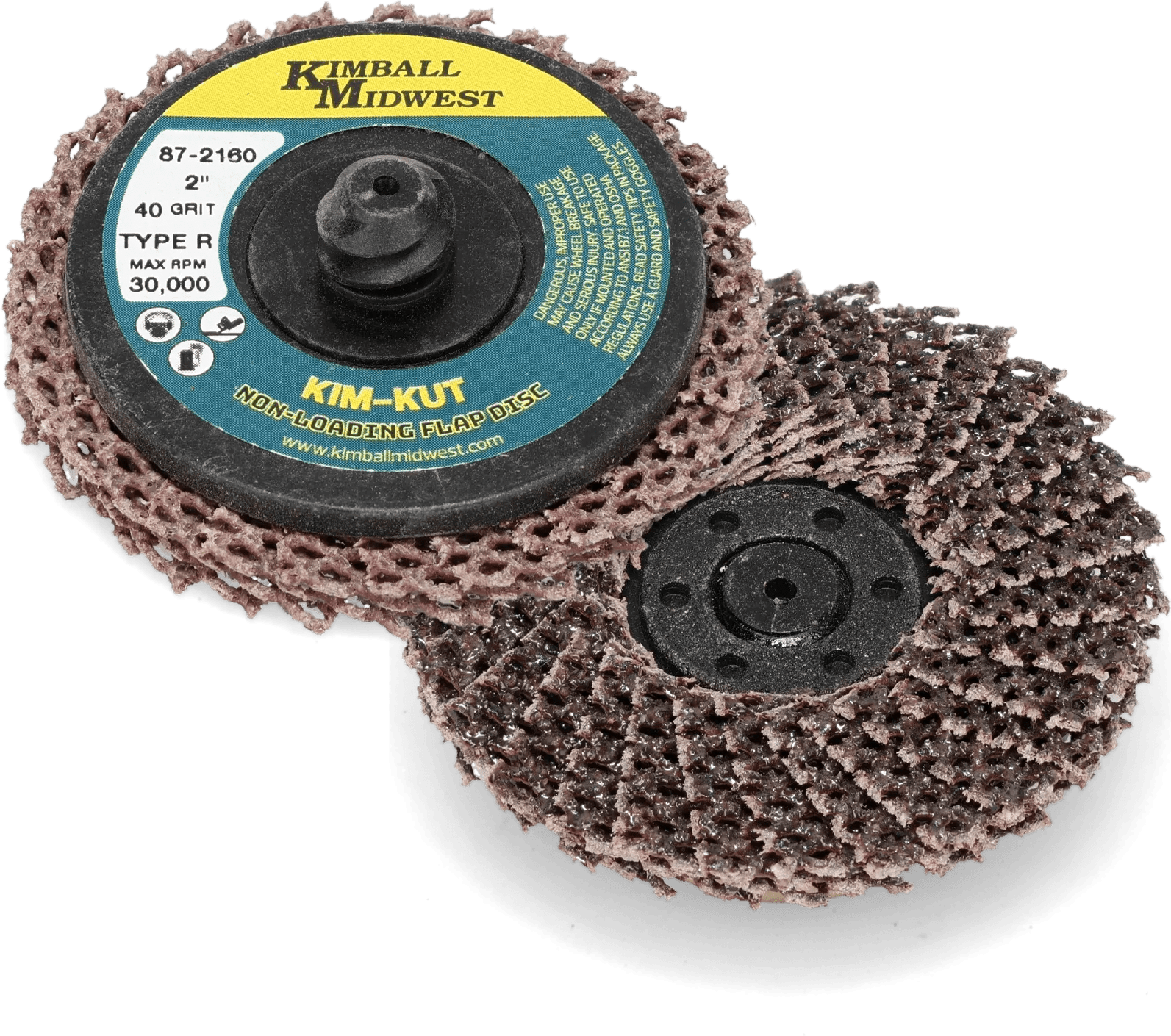 Kim-Kut™ Type-29 Non-Loading Aluminum Oxide Flap Discs