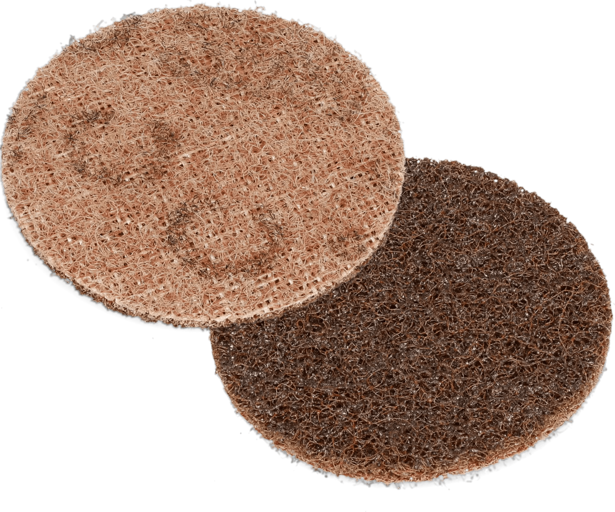 2" Coarse Brown Scotch-Brite Hook & Loop Aluminum Oxide Surface Conditioning Disc - 10 Pack