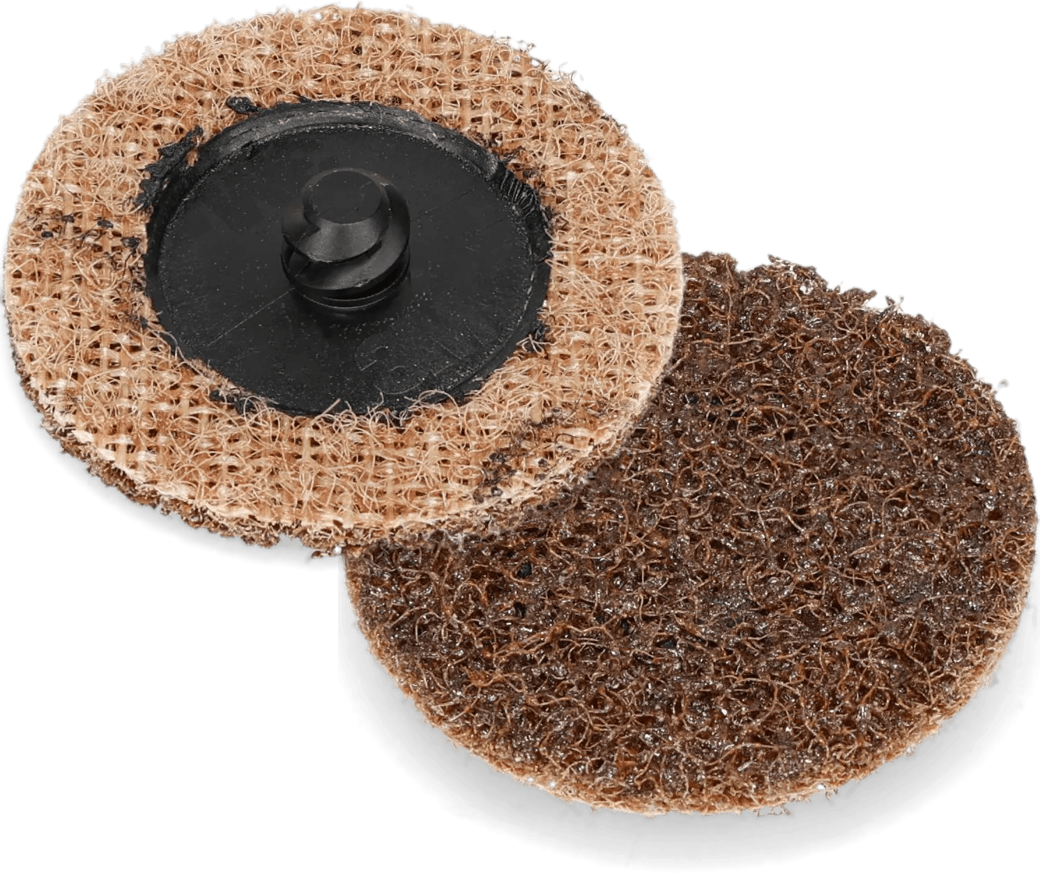 3" Medium Maroon 3M Scotch-Brite Aluminum Oxide Surface Conditioning Disc - Large - 25 Pack