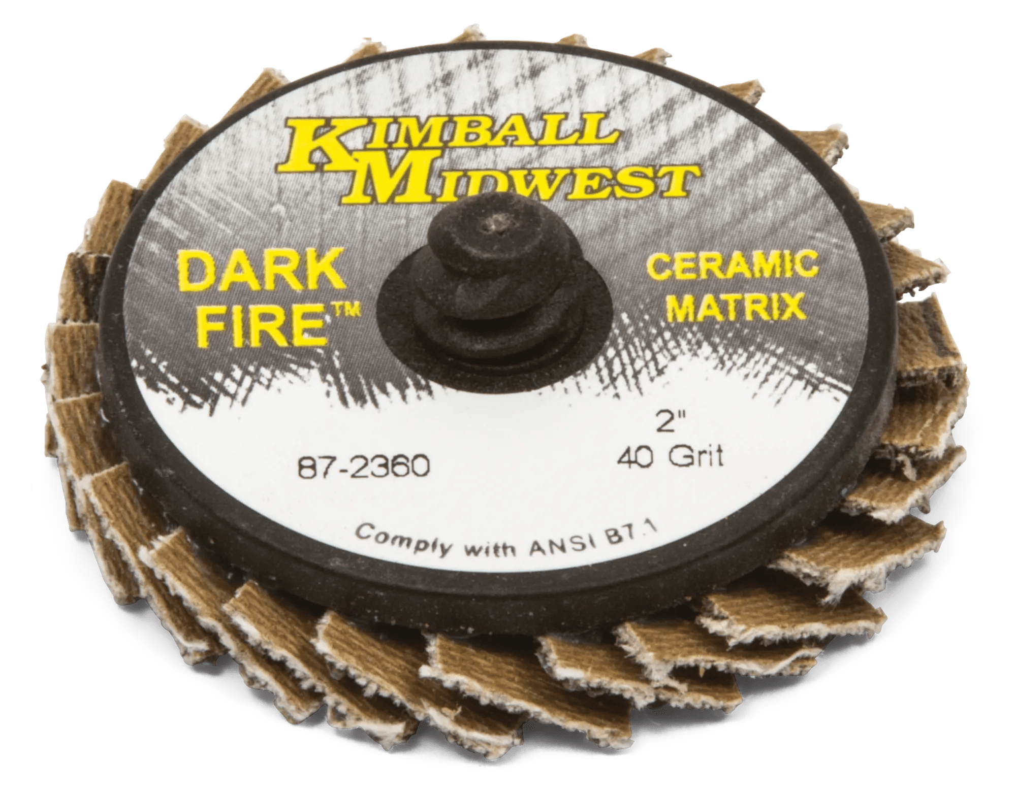 2" 60 Grit Type R Dark-Fire™ Mini Flap Disc