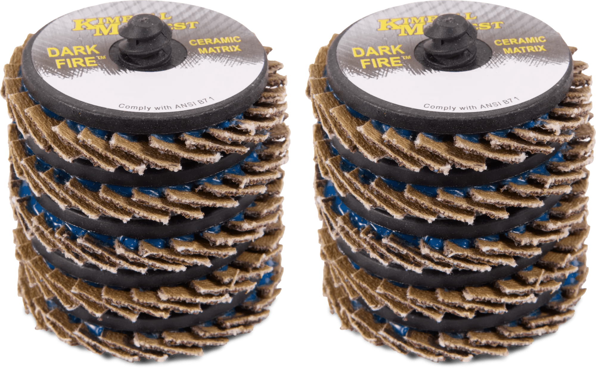 2" 80 Grit Type R Dark-Fire™ Mini Flap Disc - Bulk