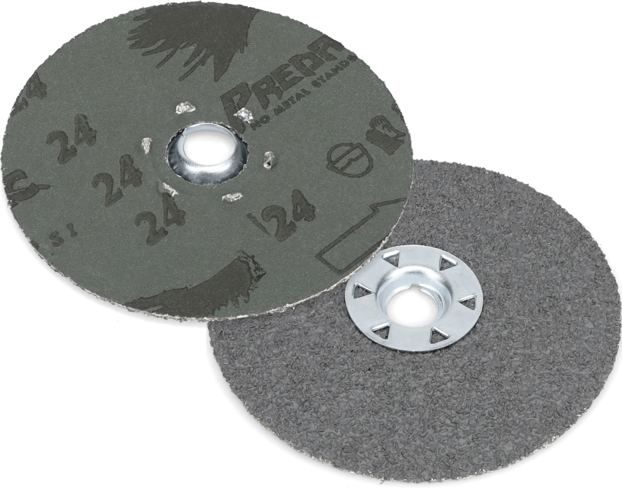 5" x 5/8"-11 120 Grit Dark-Fire™ Ceramic Matrix Resin Fiber Disc - 10 Pack