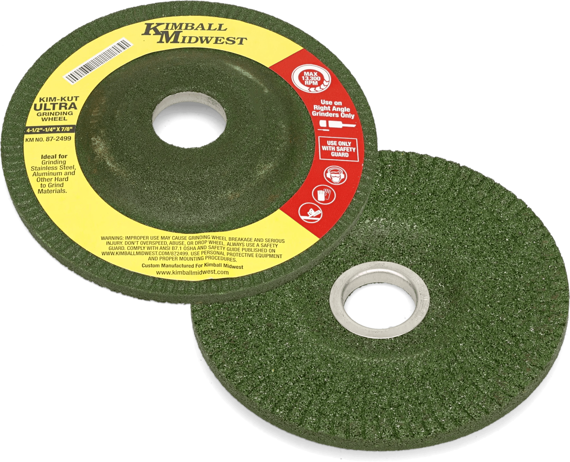 4-1/2" x 1/4" x 7/8" 36 Grit Kim-Kut™ Ultra Grinding Wheel