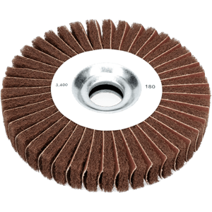 6" 180 Grit Satin Finishing Interleaf Flap Wheel