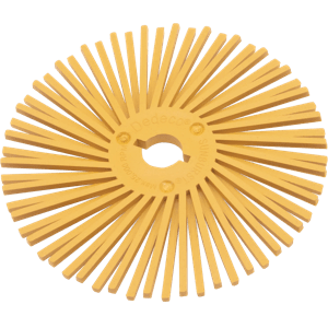 3" Medium Kim-Brite™ Yellow Radial Abrasive Brush
