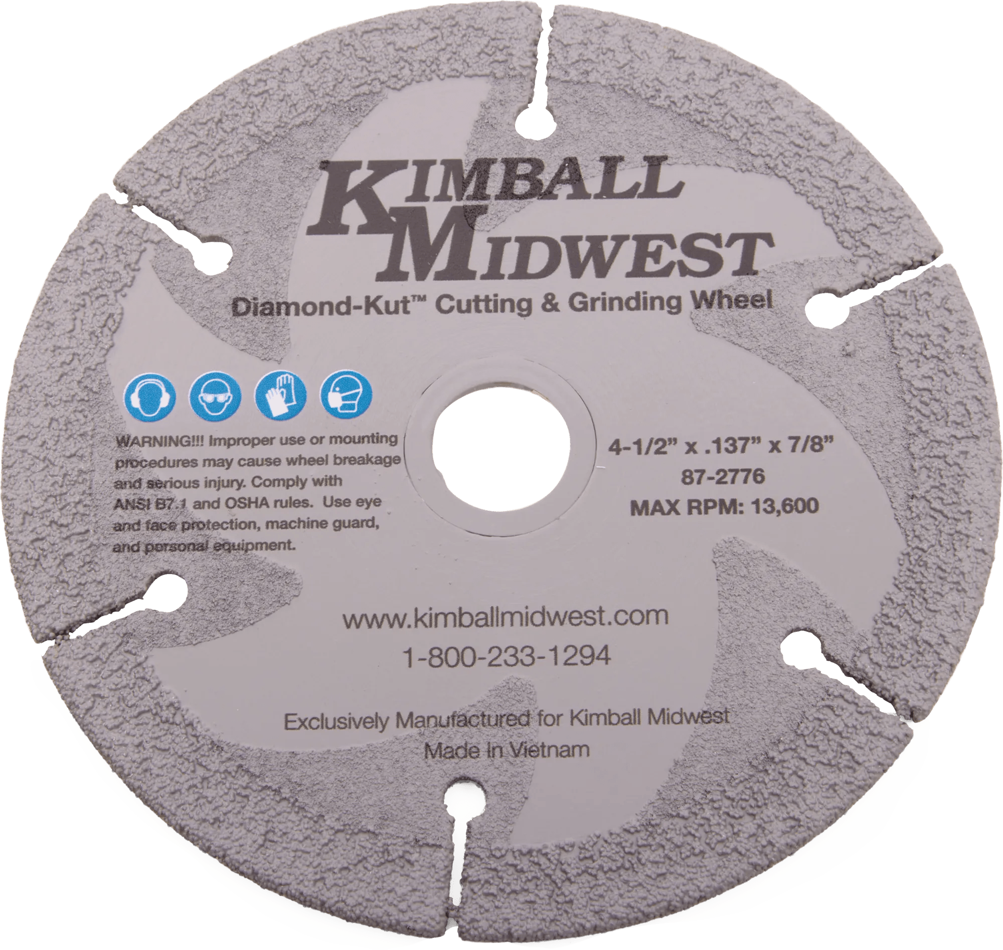 4-1/2" Type-1 Diamond-Kut™ Cut & Grinding Wheels