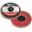 2" 40 Grit Type R Crimson-Fire™ Mini Ceramic Grain Flap Disc