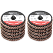 3" 40 Grit Type R Crimson-Fire™ Mini Ceramic Grain Flap Disc - 10 Pack