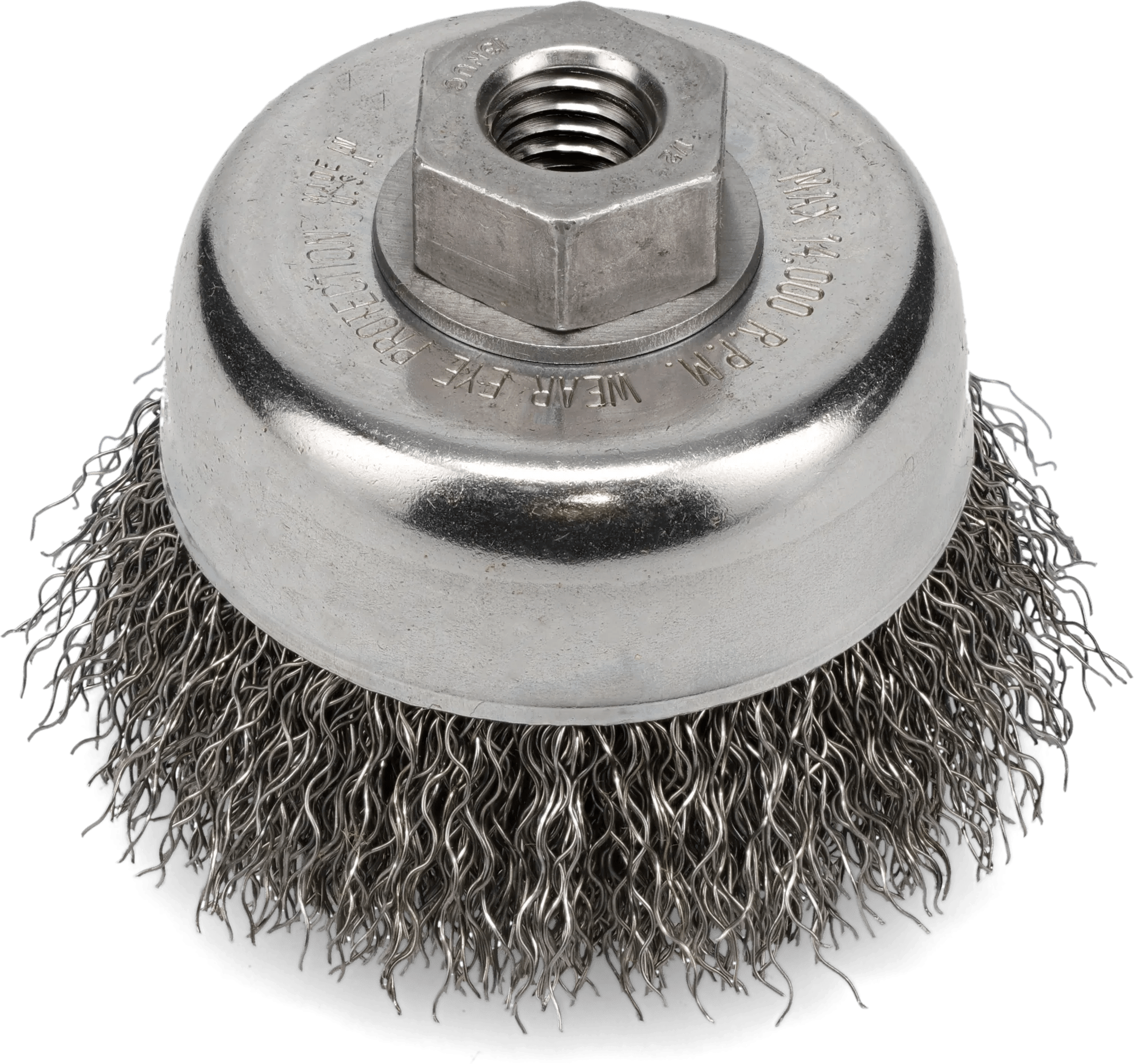 3" x 1/2"-13 x .014 Crimped Steel Wire Cup Brush